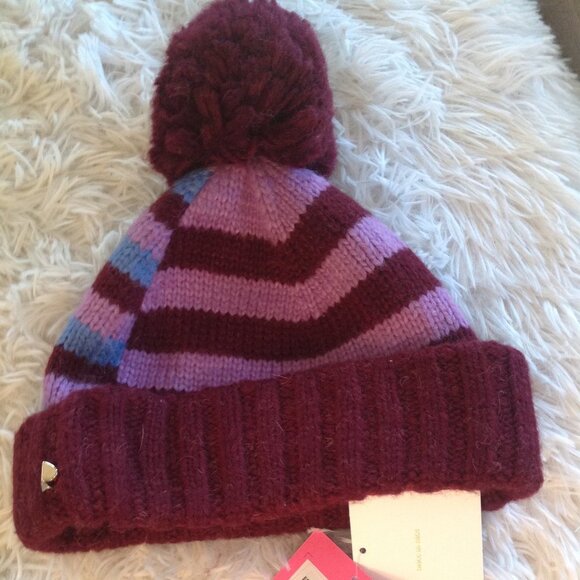 Kate Spade New York Heritage Stripe Beanie Hat - Picture 8 of 10